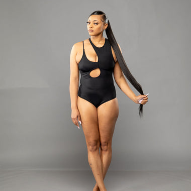 Yacht Vibes 1 Piece Swimsuit - Black