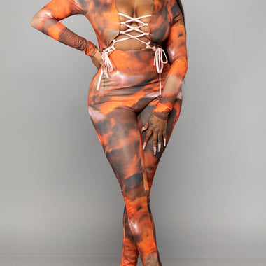 Sexy Can I Brown Jumpsuit